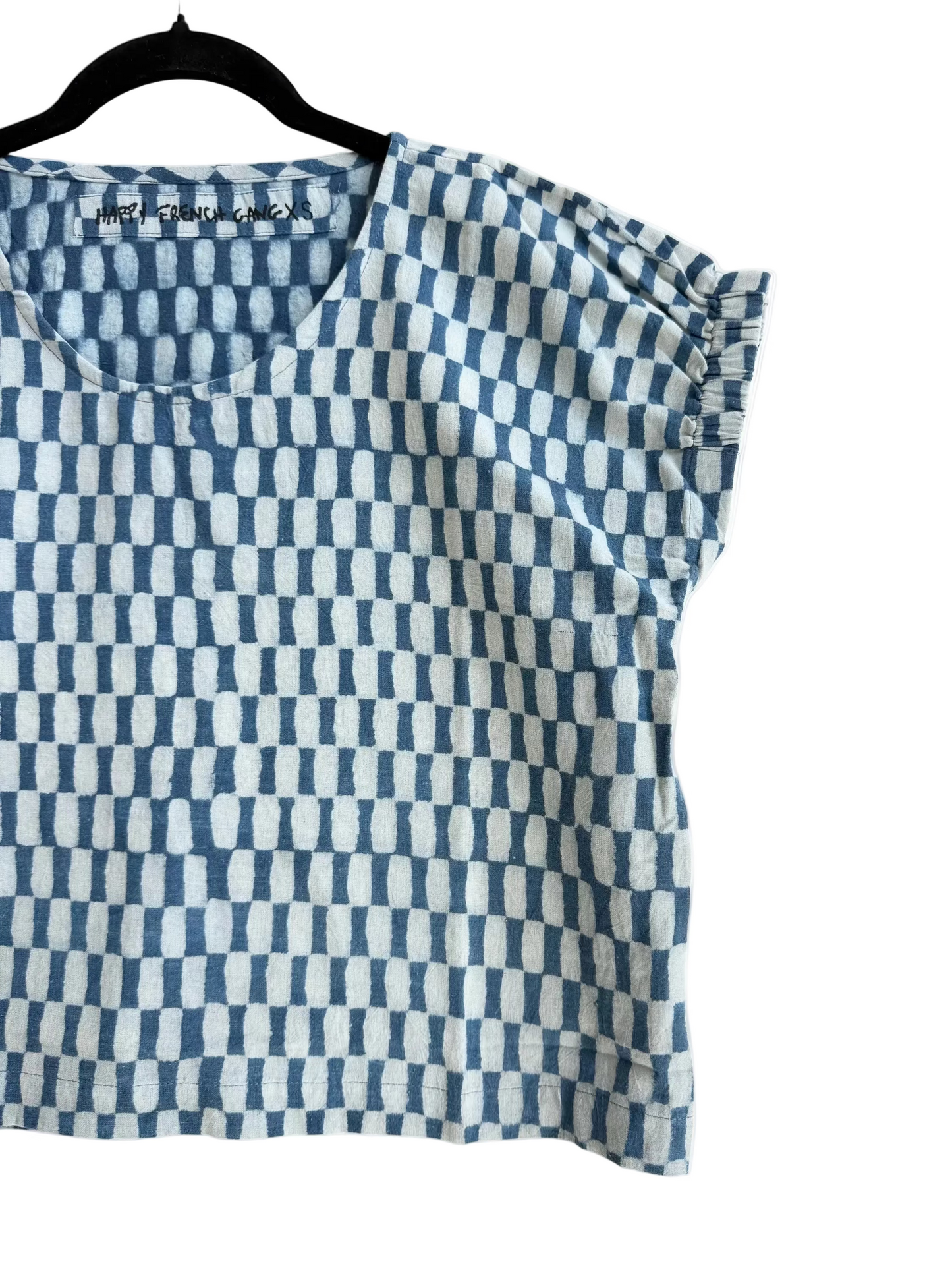 Zélia Top Indigo Petit Rectangle