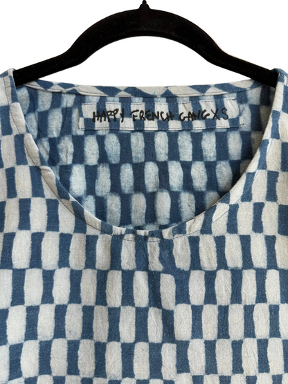 Zélia Top Indigo Petit Rectangle