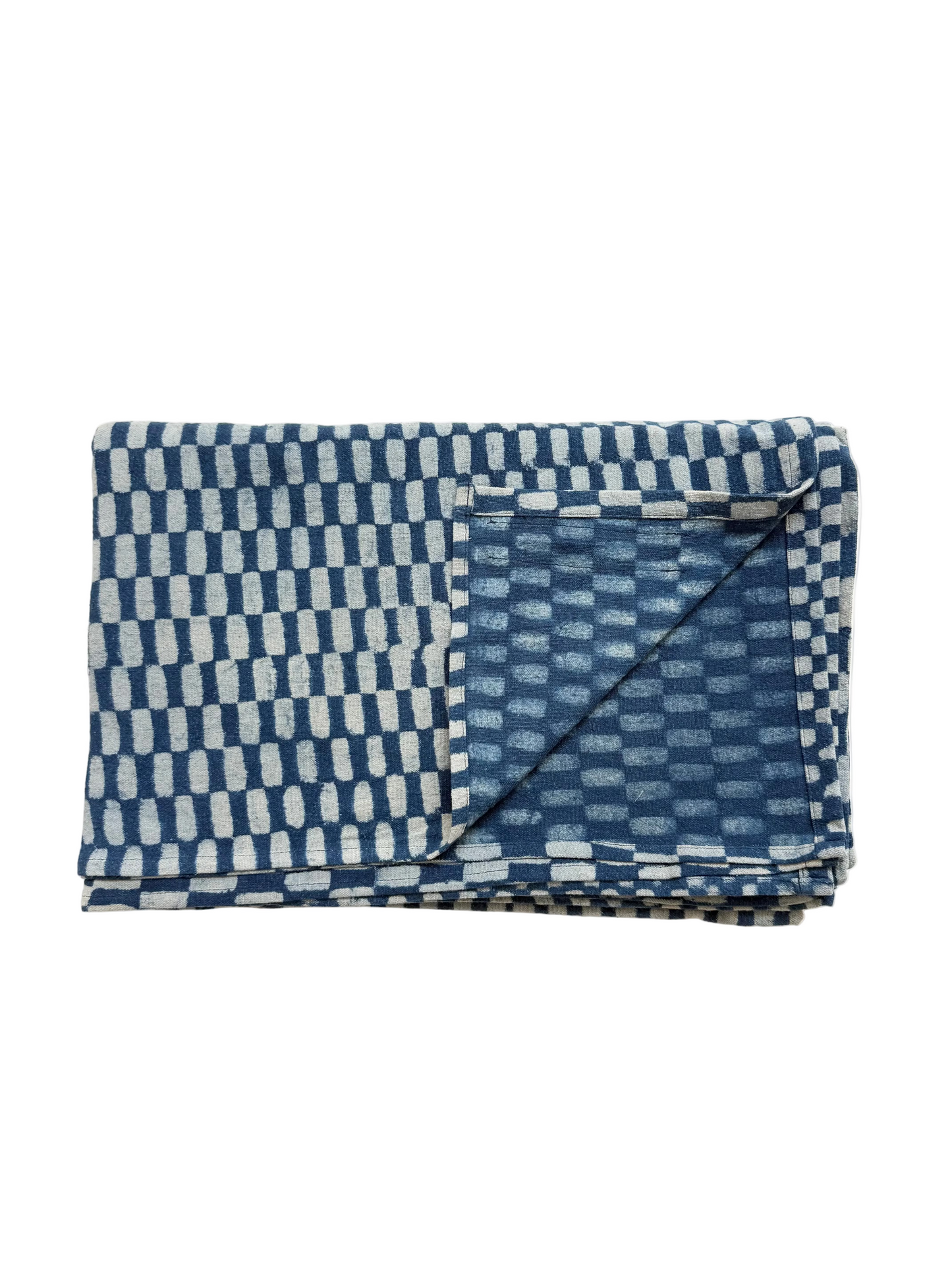 Throw / Bed Throw Indigo Petit Rectangle - 90x68in
