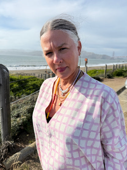 Dress / Tunic Lavender Grid