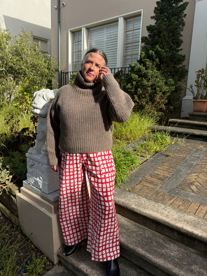 Omar Madder Grid Pants
