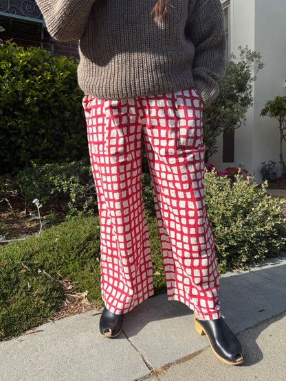 Omar Madder Grid Pants