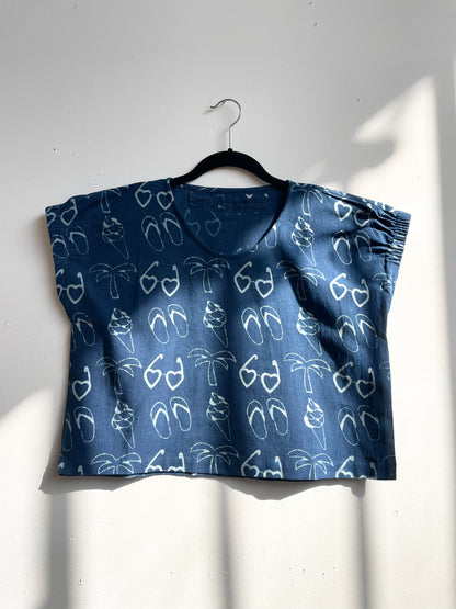 Zelia California Indigo Top