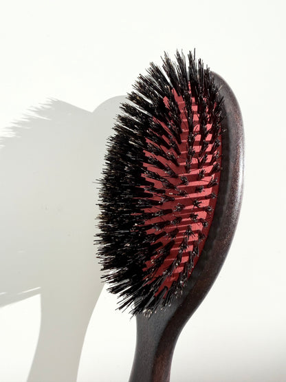 Large French Pneumatic Brush with Wild Boar - 100% natural