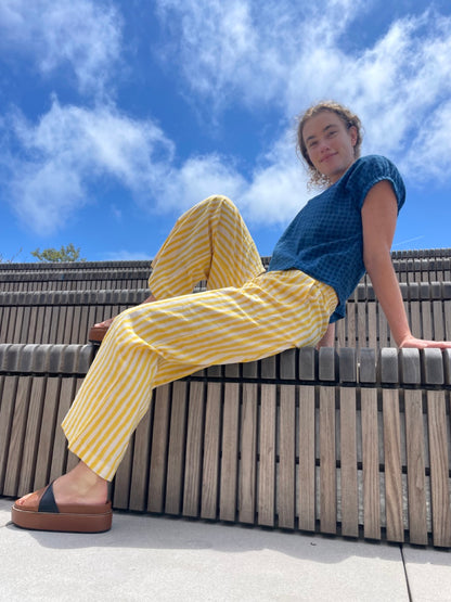 Omar Yellow Rayé Pants