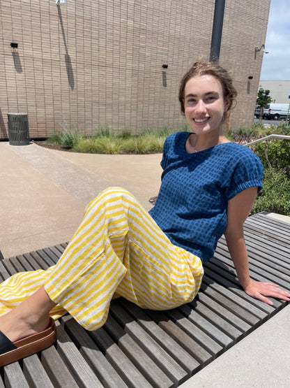 Omar Yellow Rayé Pants