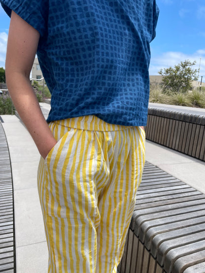 Omar Yellow Rayé Pants