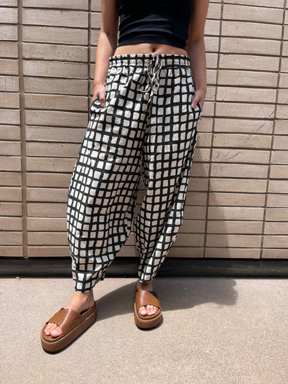 Marius Black Grid Uni-Size