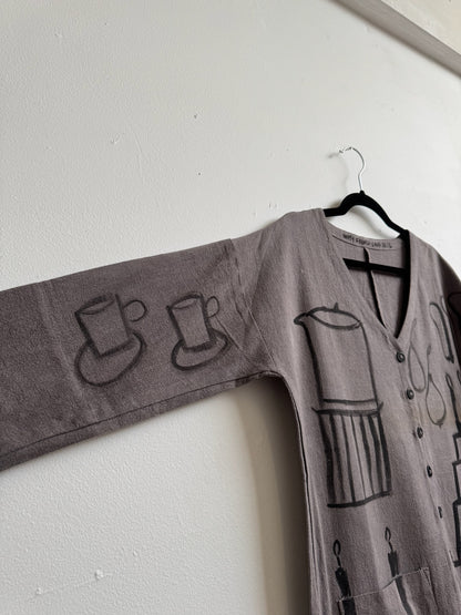 #106 Hand-painted Jumpsuit M/L - Le gâteau