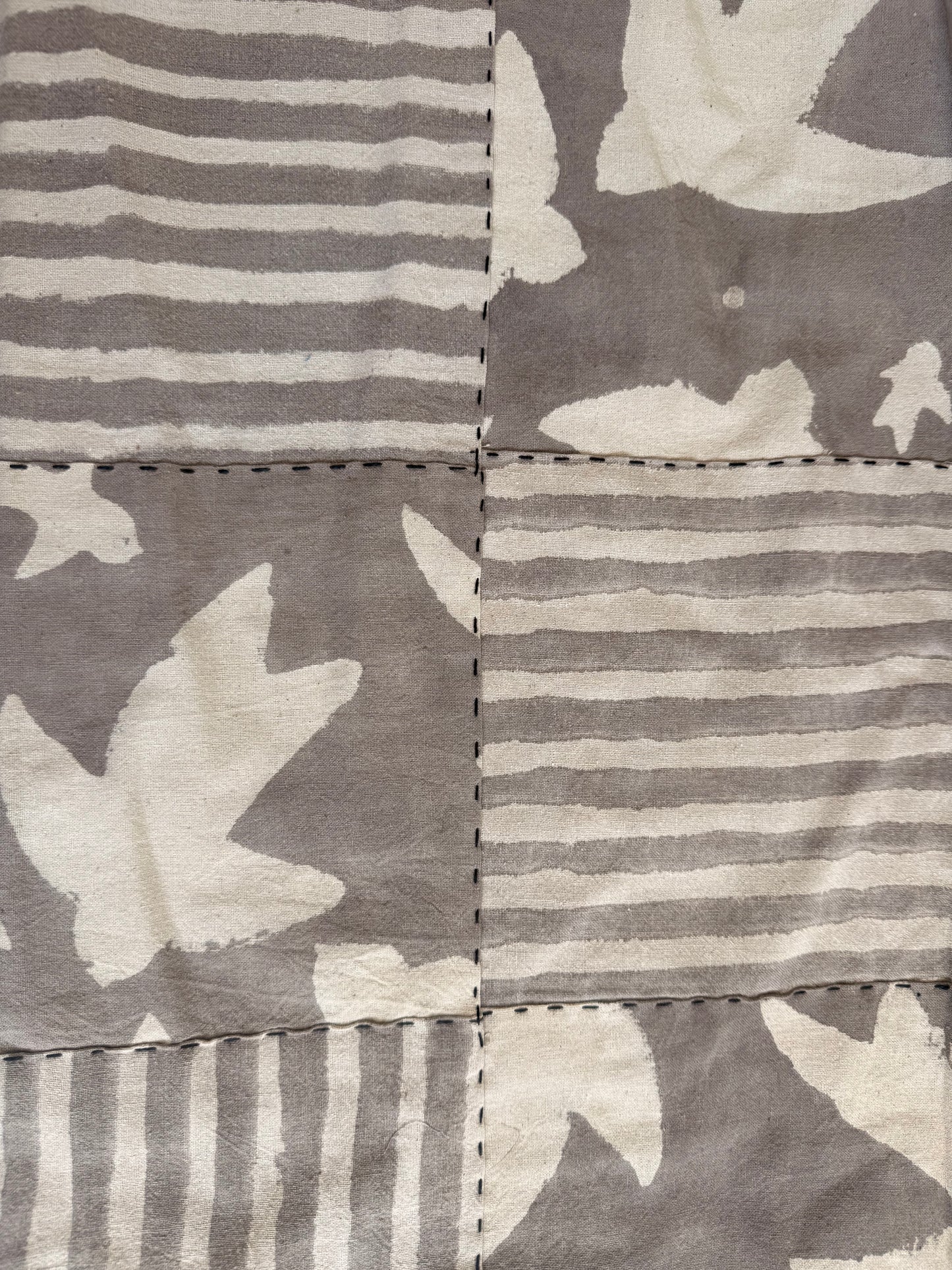 One of a Kind Grey Quilt 75x55in