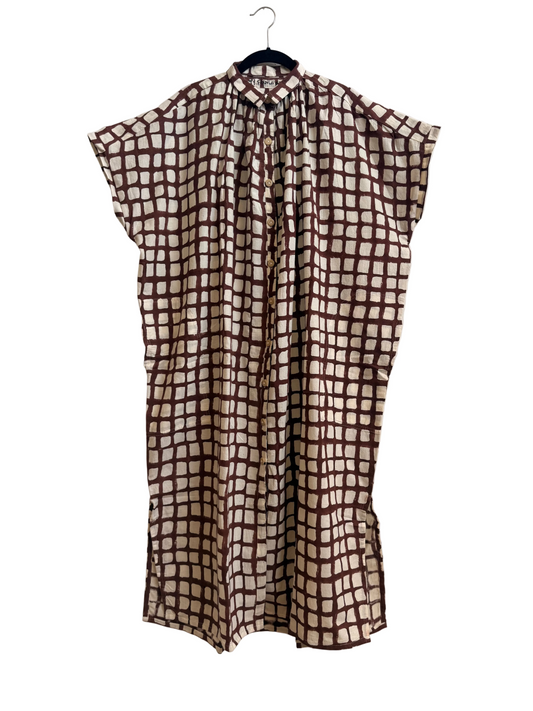 Elise Grid Brown