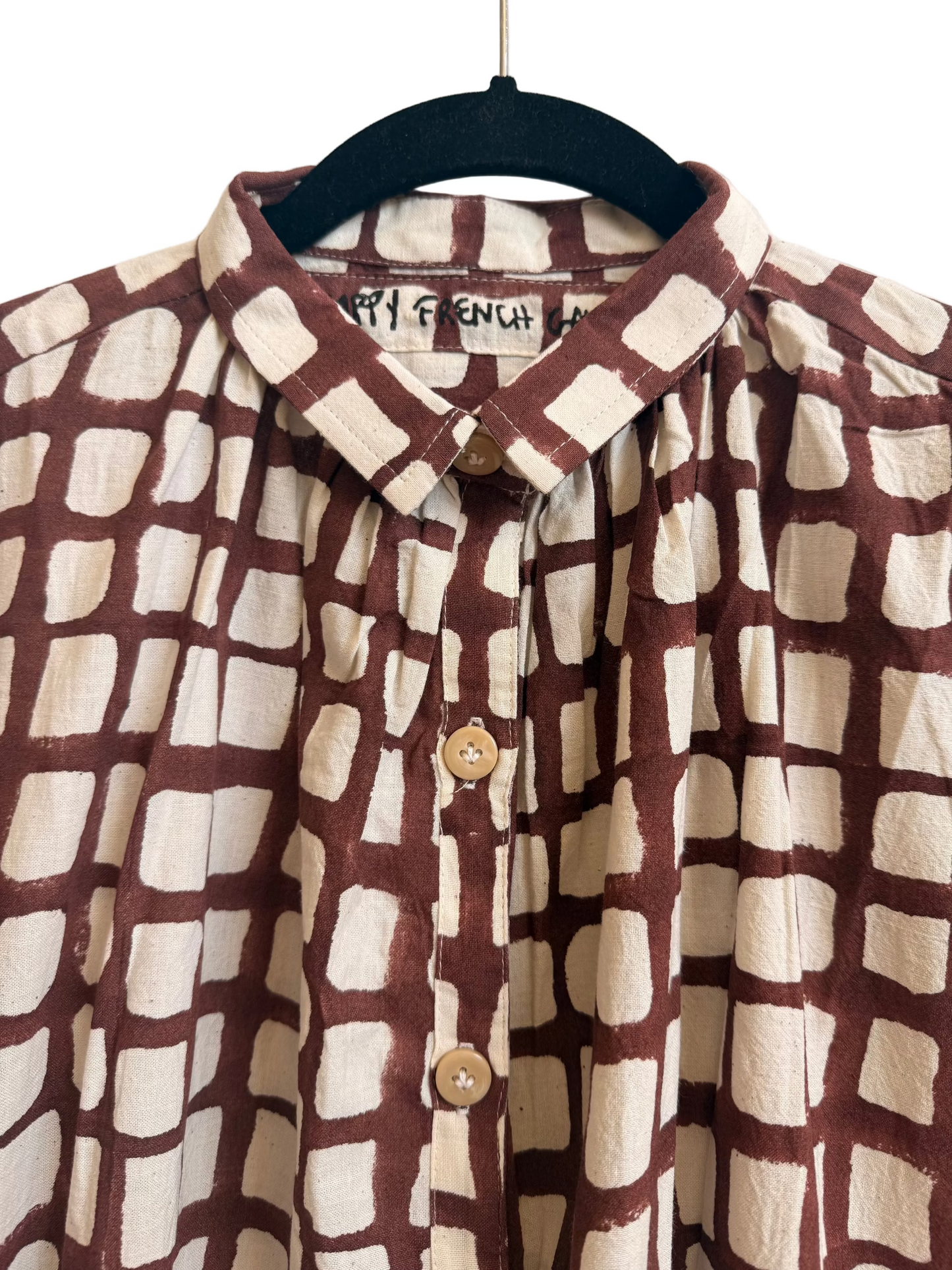 Elise Grid Brown