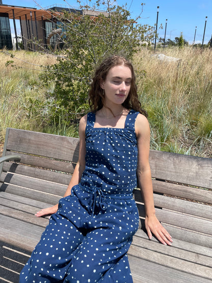 Marius Indigo Dots Uni-Size