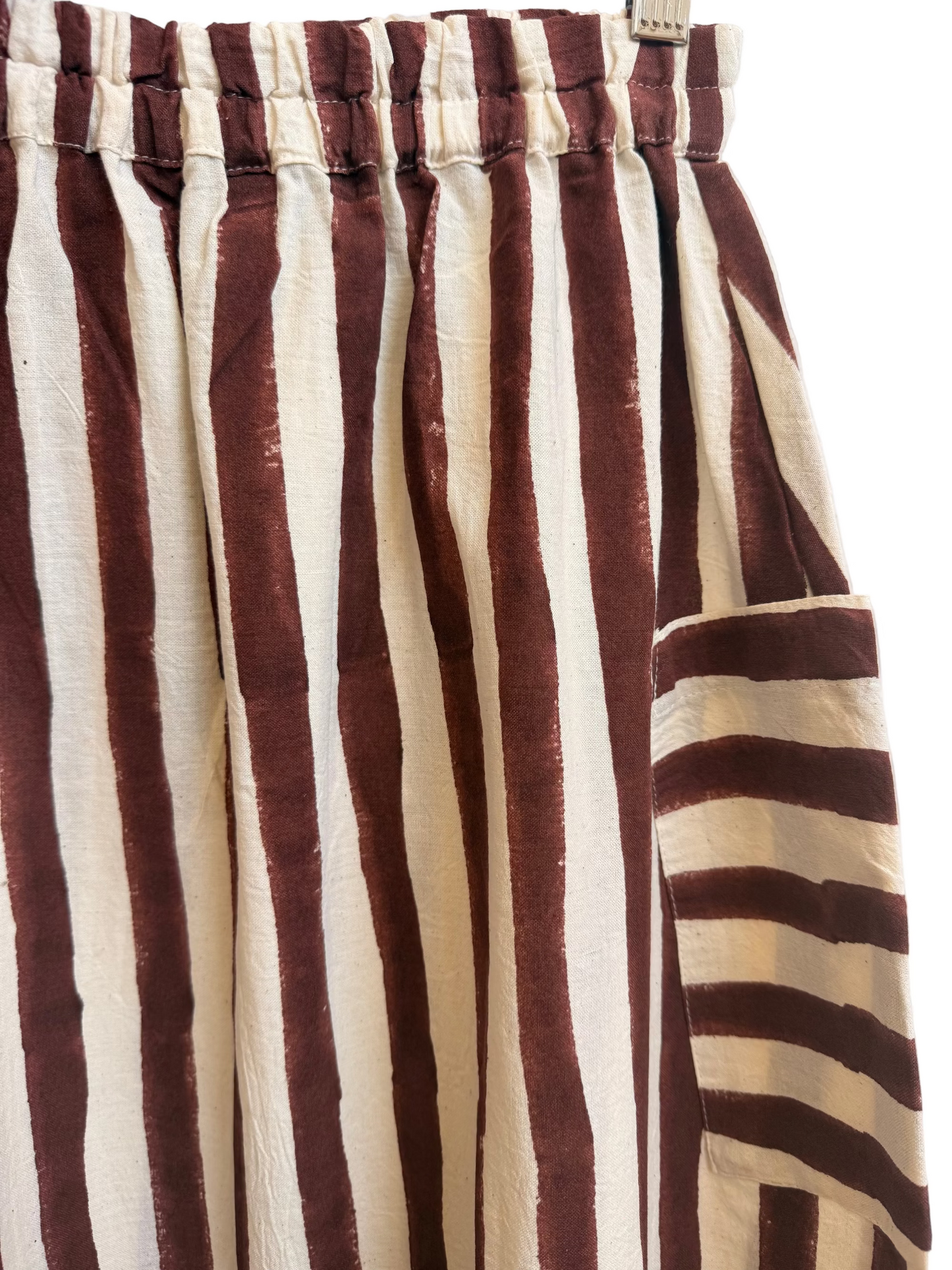 Tilda Skirt Brown Stripes