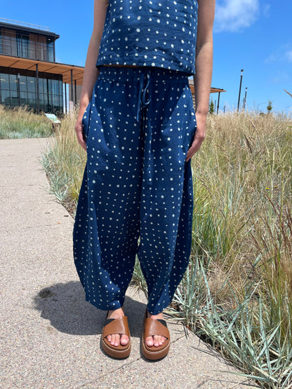 Marius Indigo Dots Uni-Size