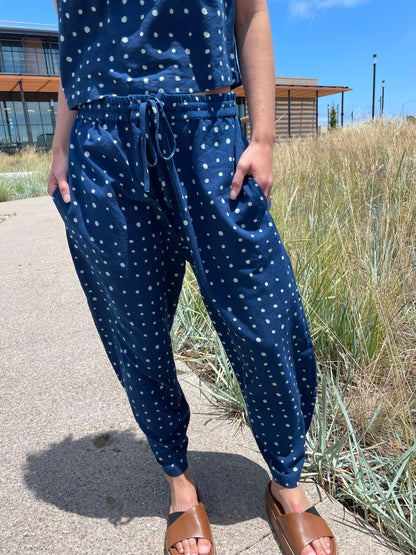 Marius Indigo Dots Uni-Size