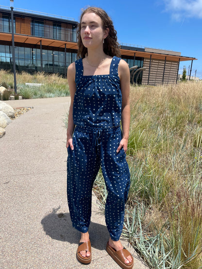 Marius Indigo Dots Uni-Size
