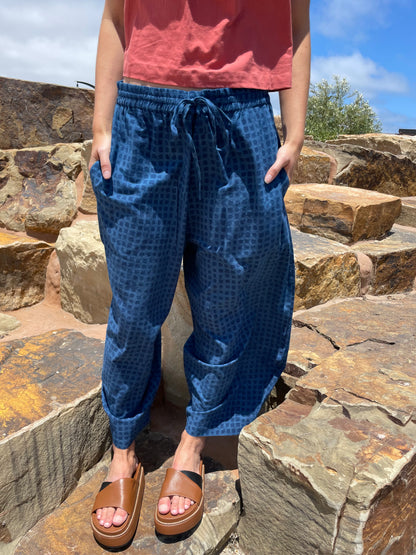 Marius Dark Indigo Check Uni-Size