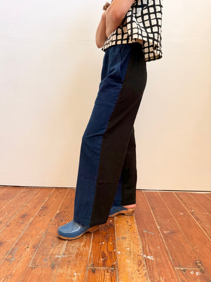 Parton Indigo & black Pants