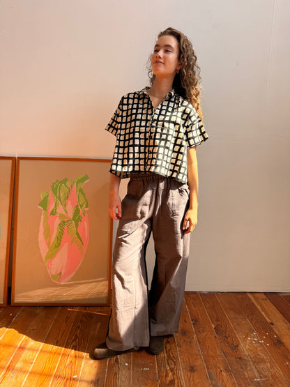 Parton Chocolate & black Pants