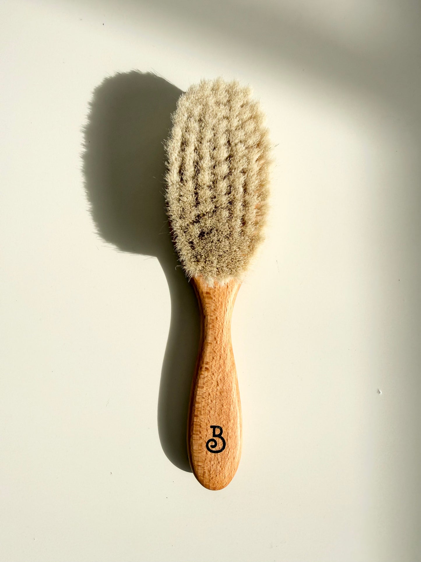 French Baby Brush - 100% natural ultra soft goat hair