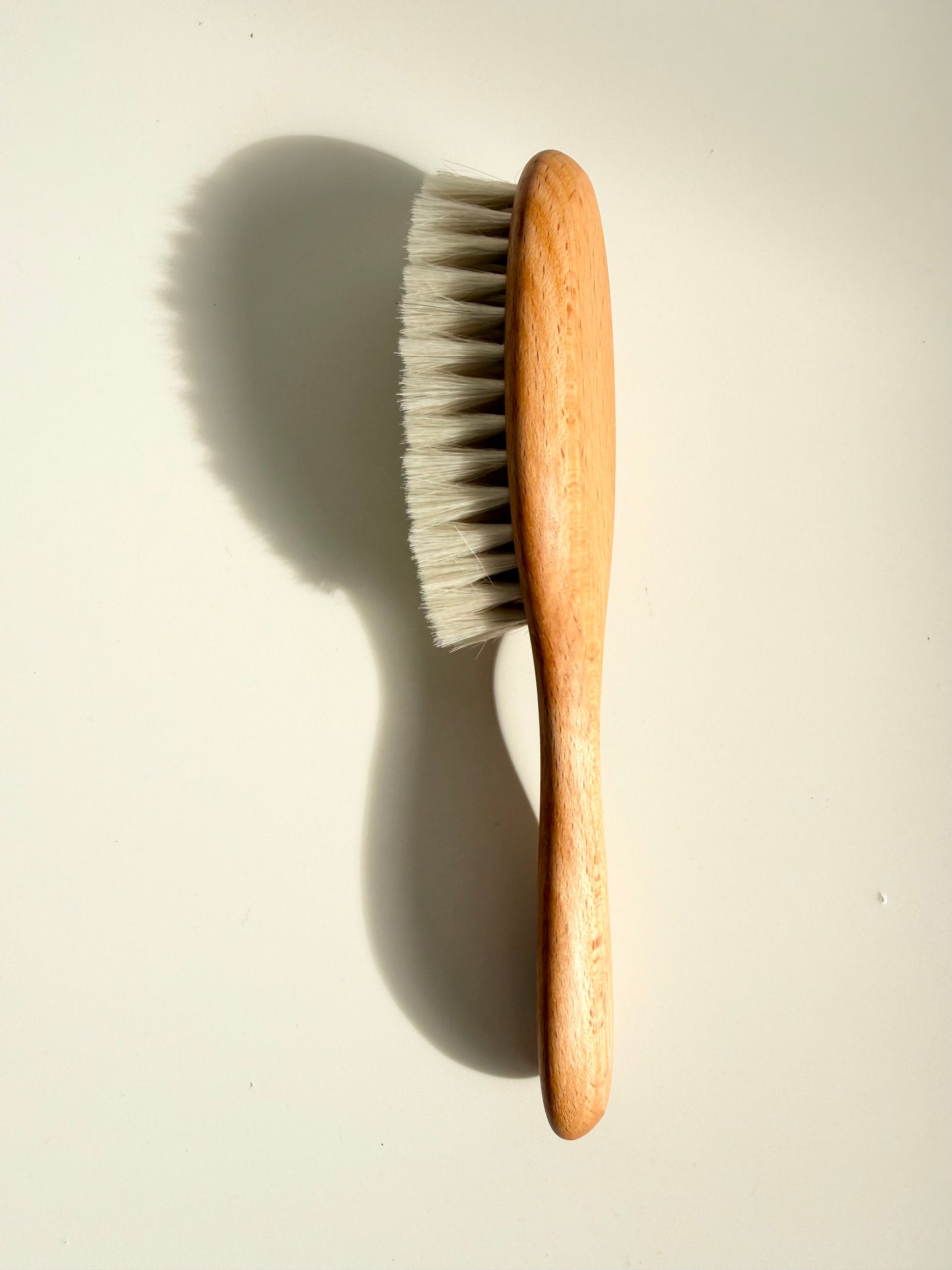 French Baby Brush - 100% natural ultra soft goat hair
