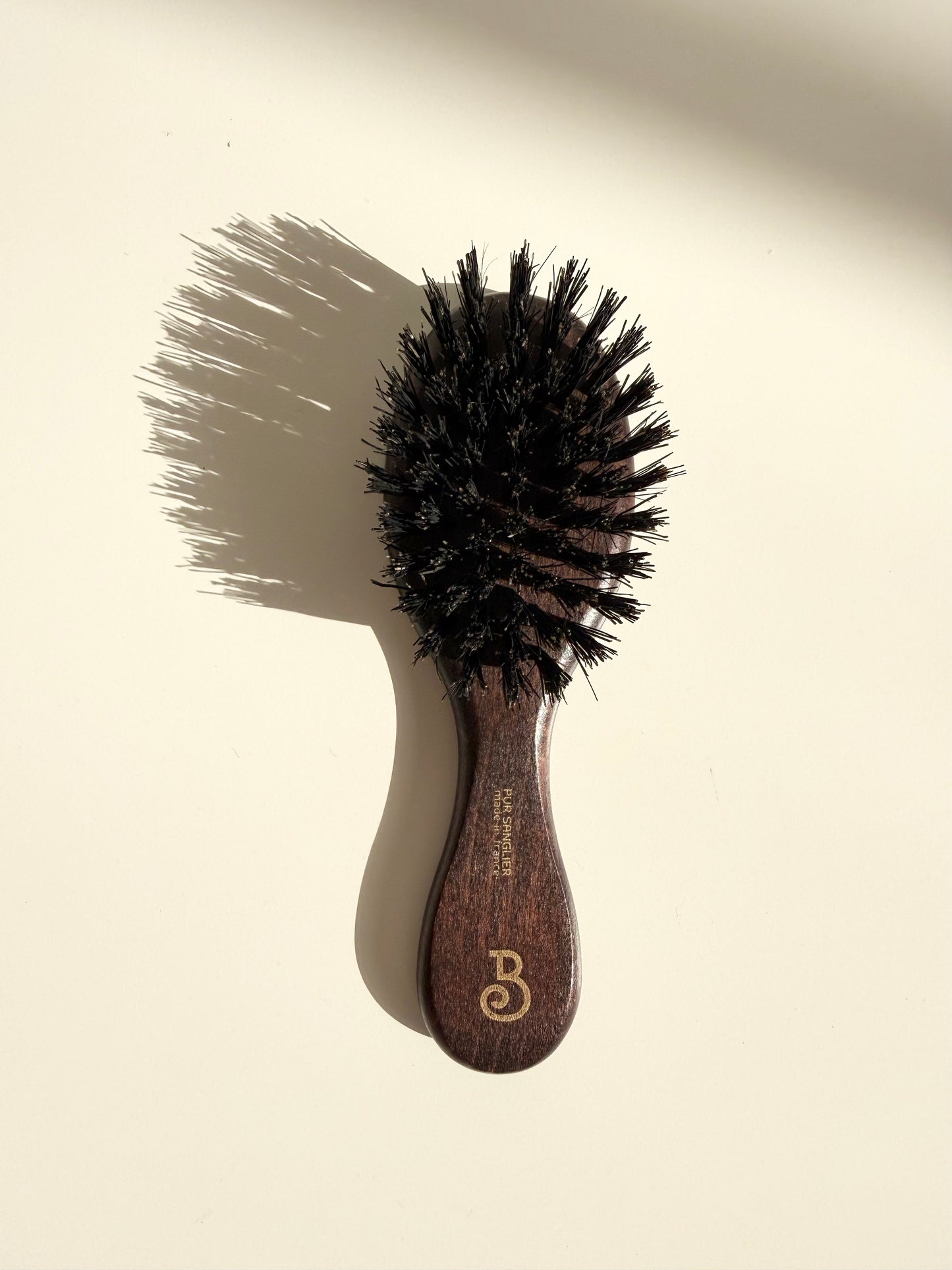 French Hair Bag Brush - 100% natural Wild Boar