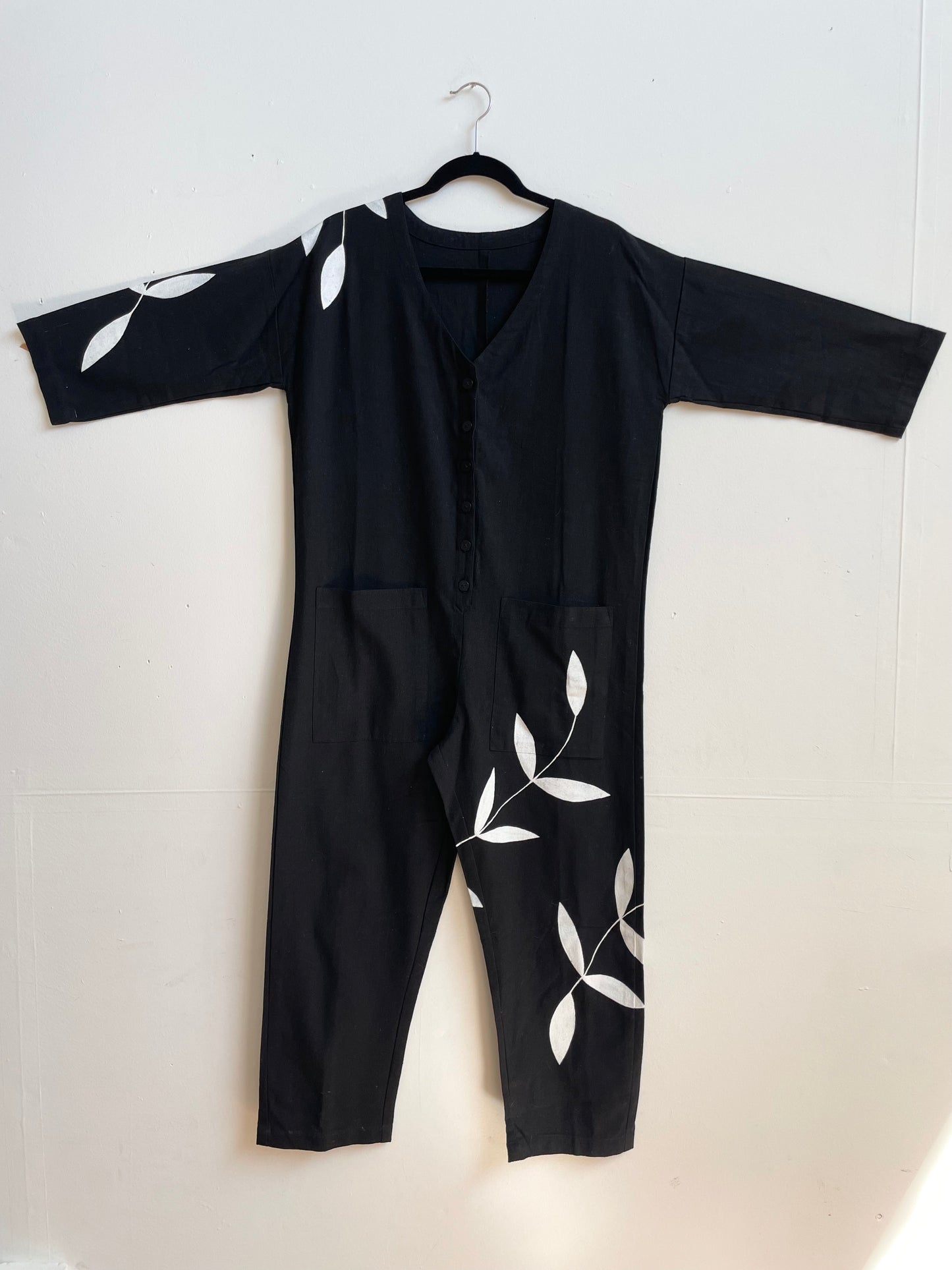 #92 Hand-painted Jumpsuit S/M