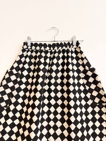 Tilda Skirt Black Losange
