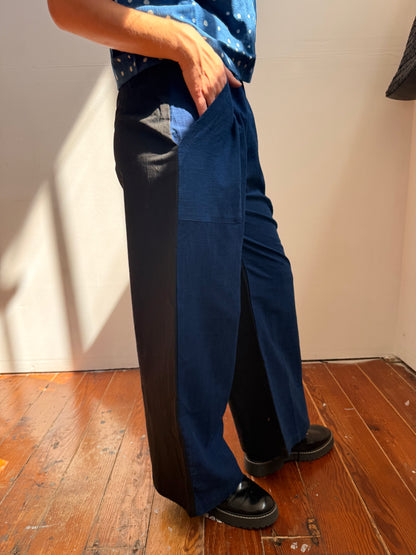 Parton Indigo & black Pants
