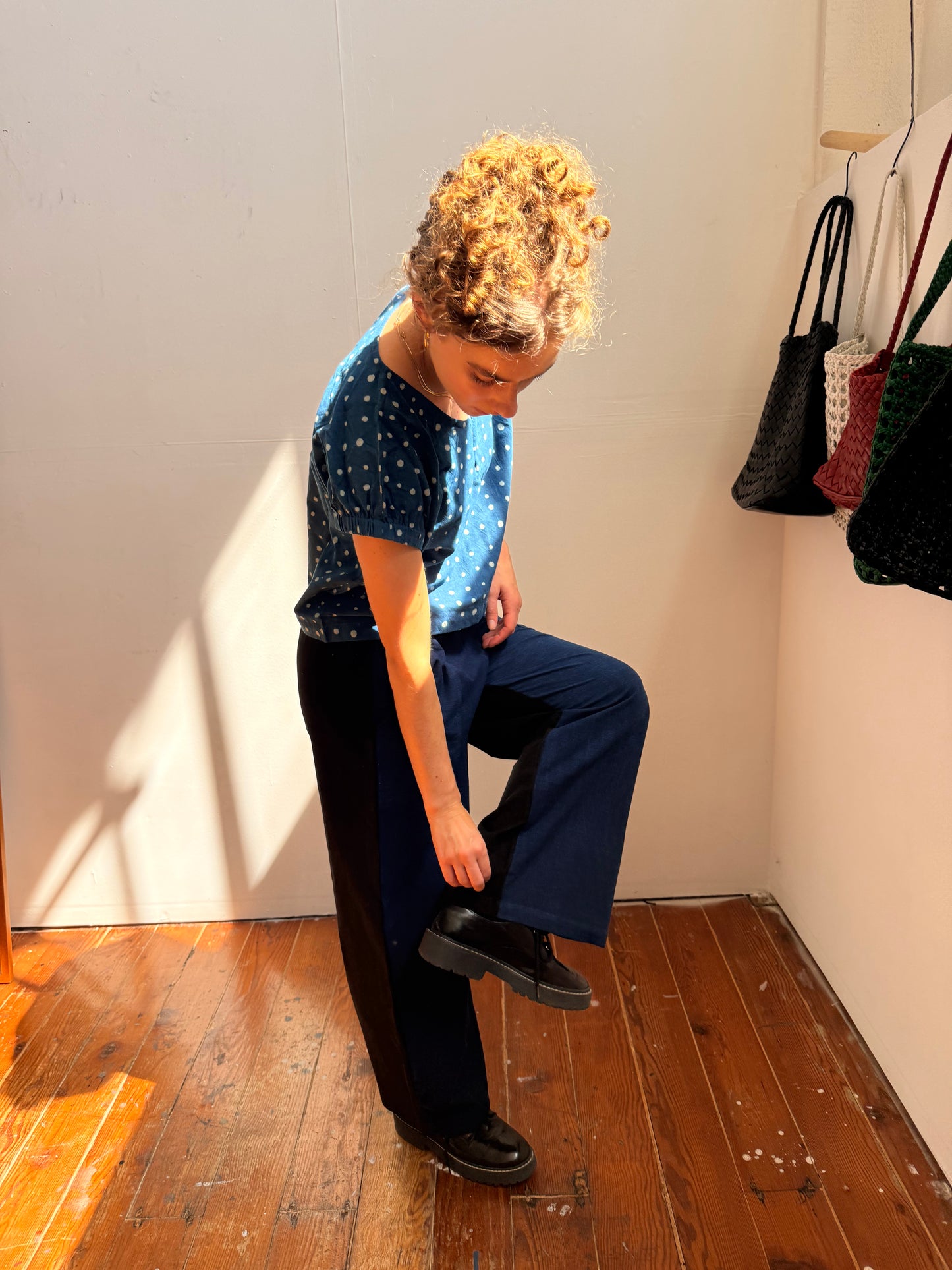 Parton Indigo & black Pants