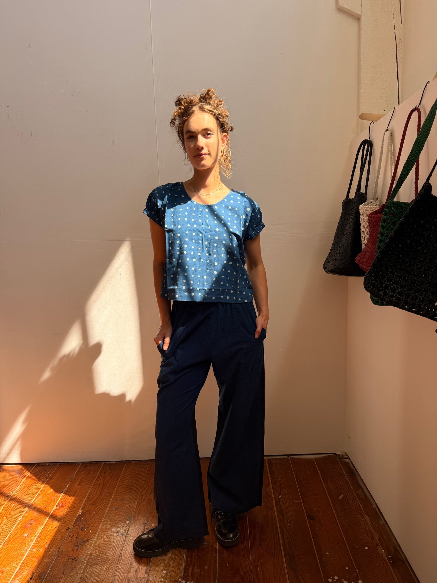 Parton Indigo & black Pants