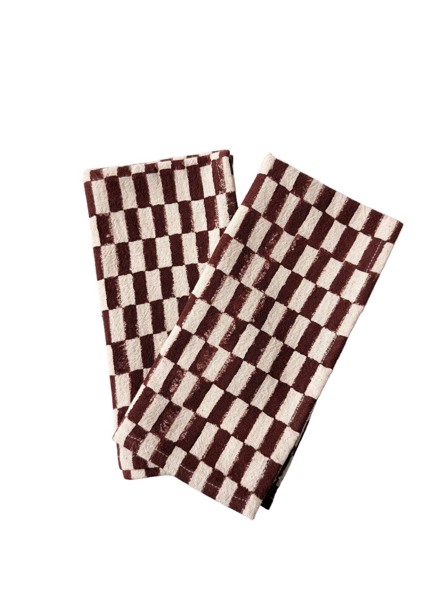 Brown Petit Rectangle Napkins - Set of 2