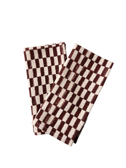 Brown Petit Rectangle Napkins - Set of 2