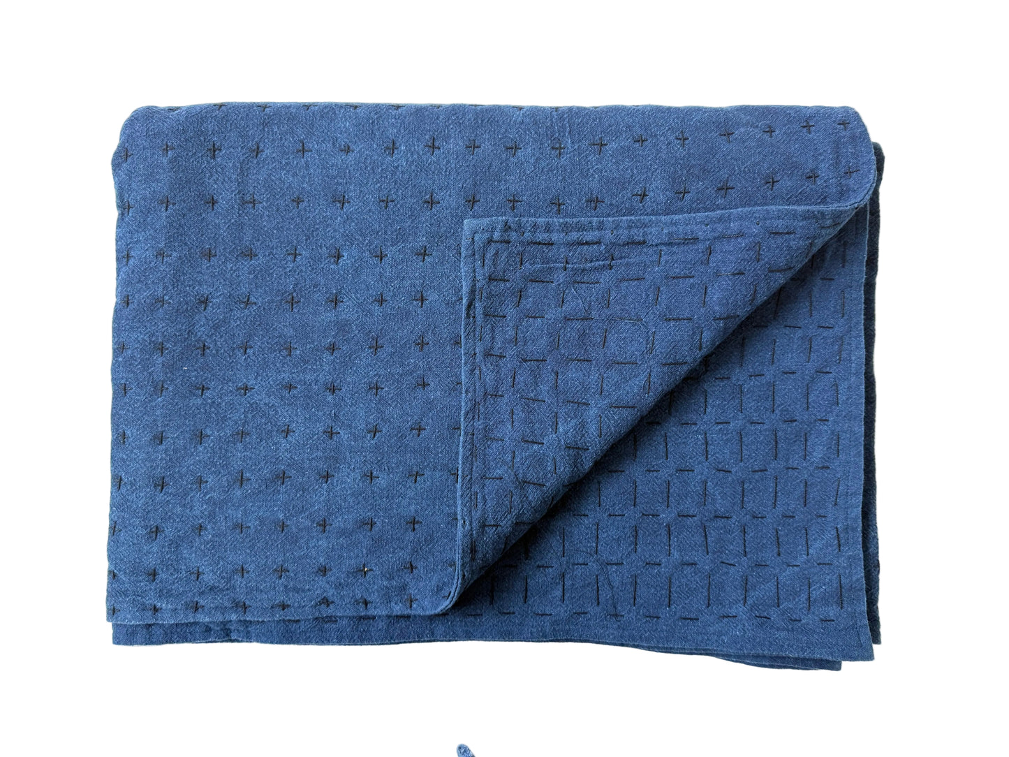 Indigo Quilt 75x55in