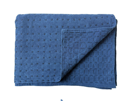 Indigo Quilt 75x55in