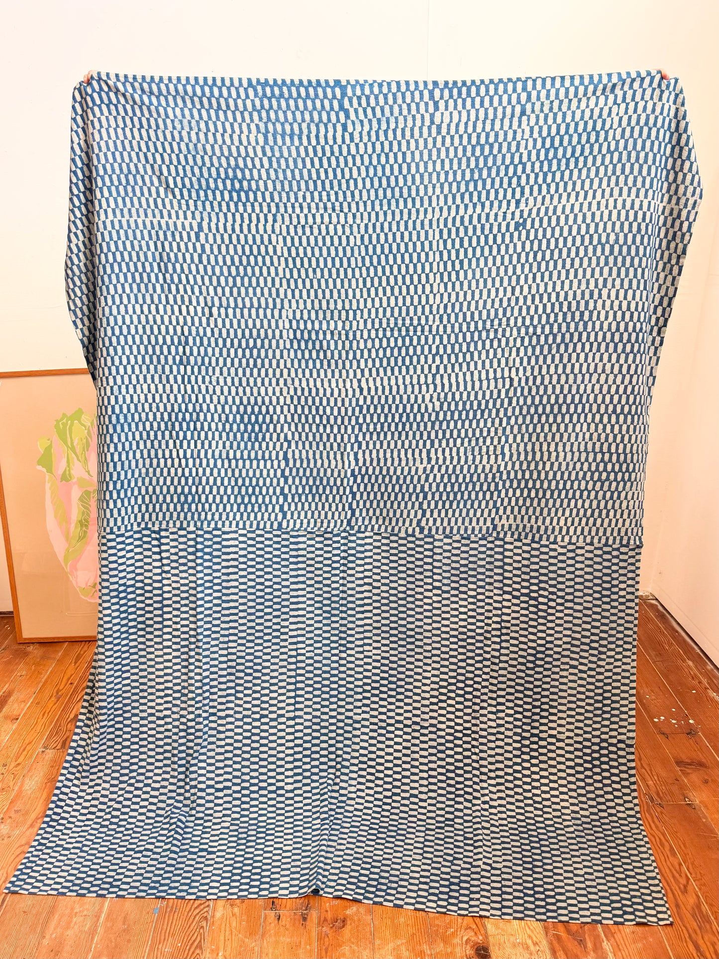 Throw / Bed Throw Indigo Petit Rectangle - 90x68in