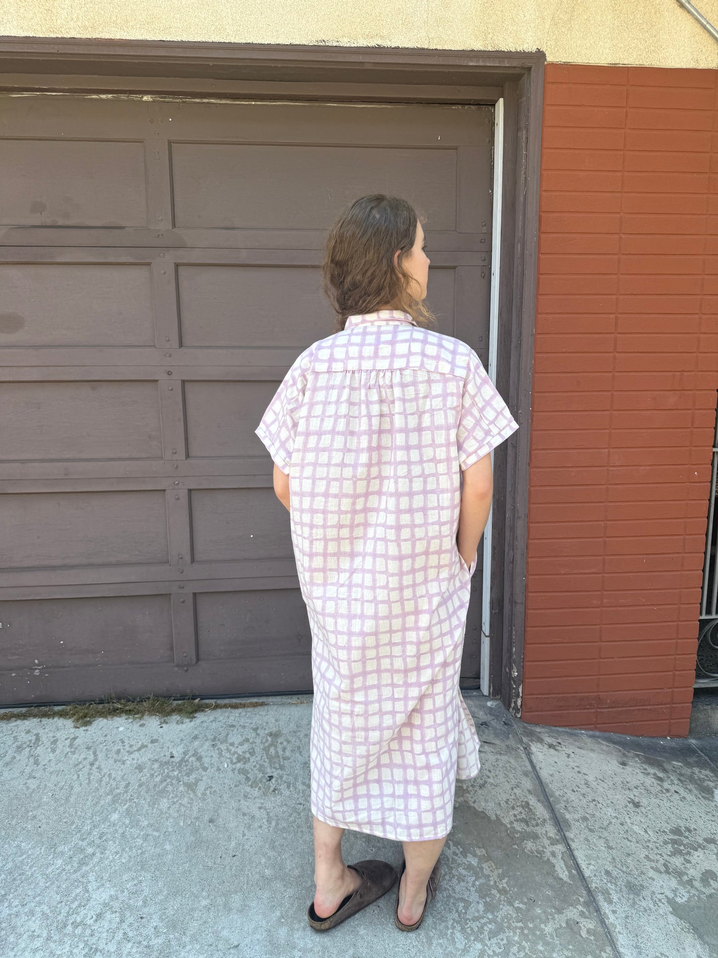 Elise Red and Pink Grid