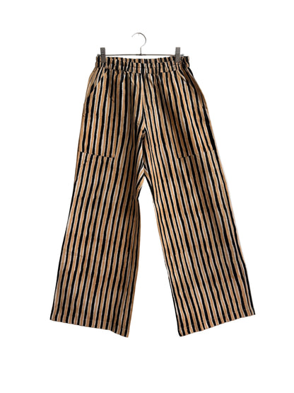 Omar Black and Camel Stripes Pants