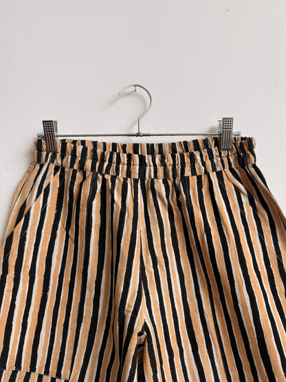 Omar Black and Camel Stripes Pants