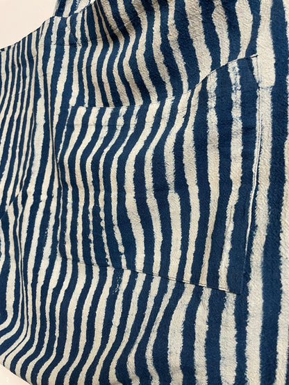 Weekend Tote Bag - Indigo Stripes (Extra Light)