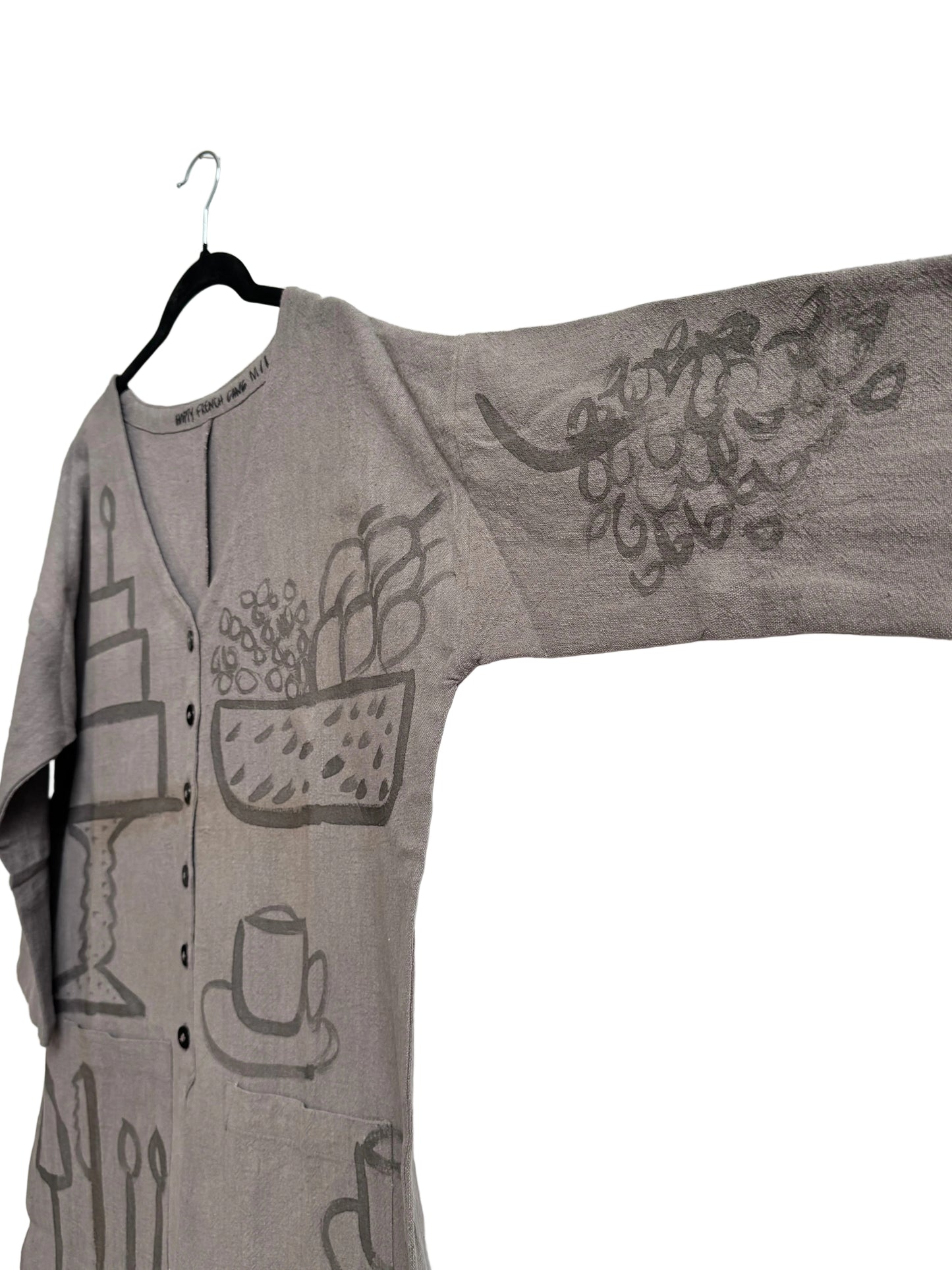 #115 Hand-painted Jumpsuit M/L - L'anniversaire