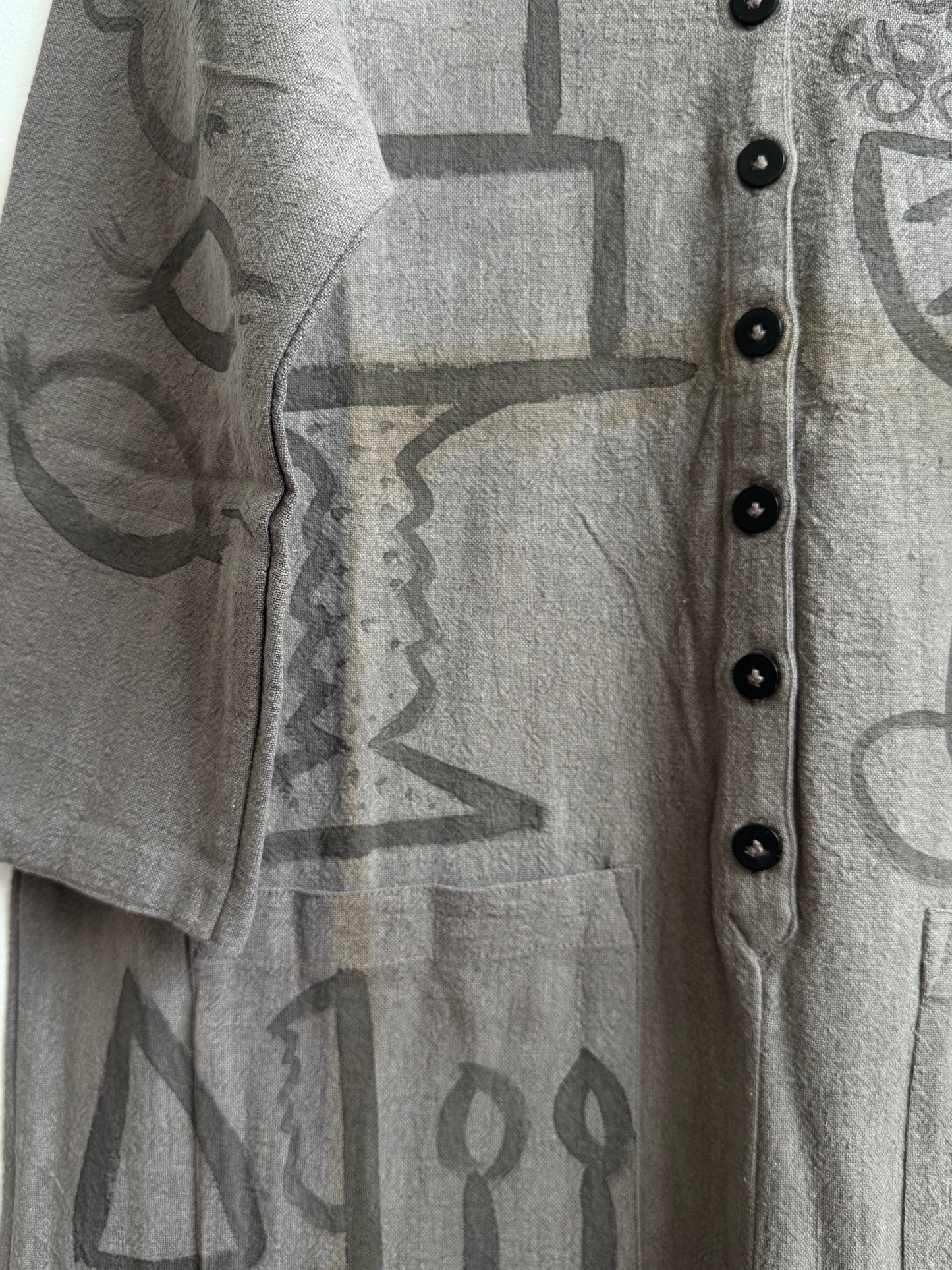#115 Hand-painted Jumpsuit M/L - L'anniversaire