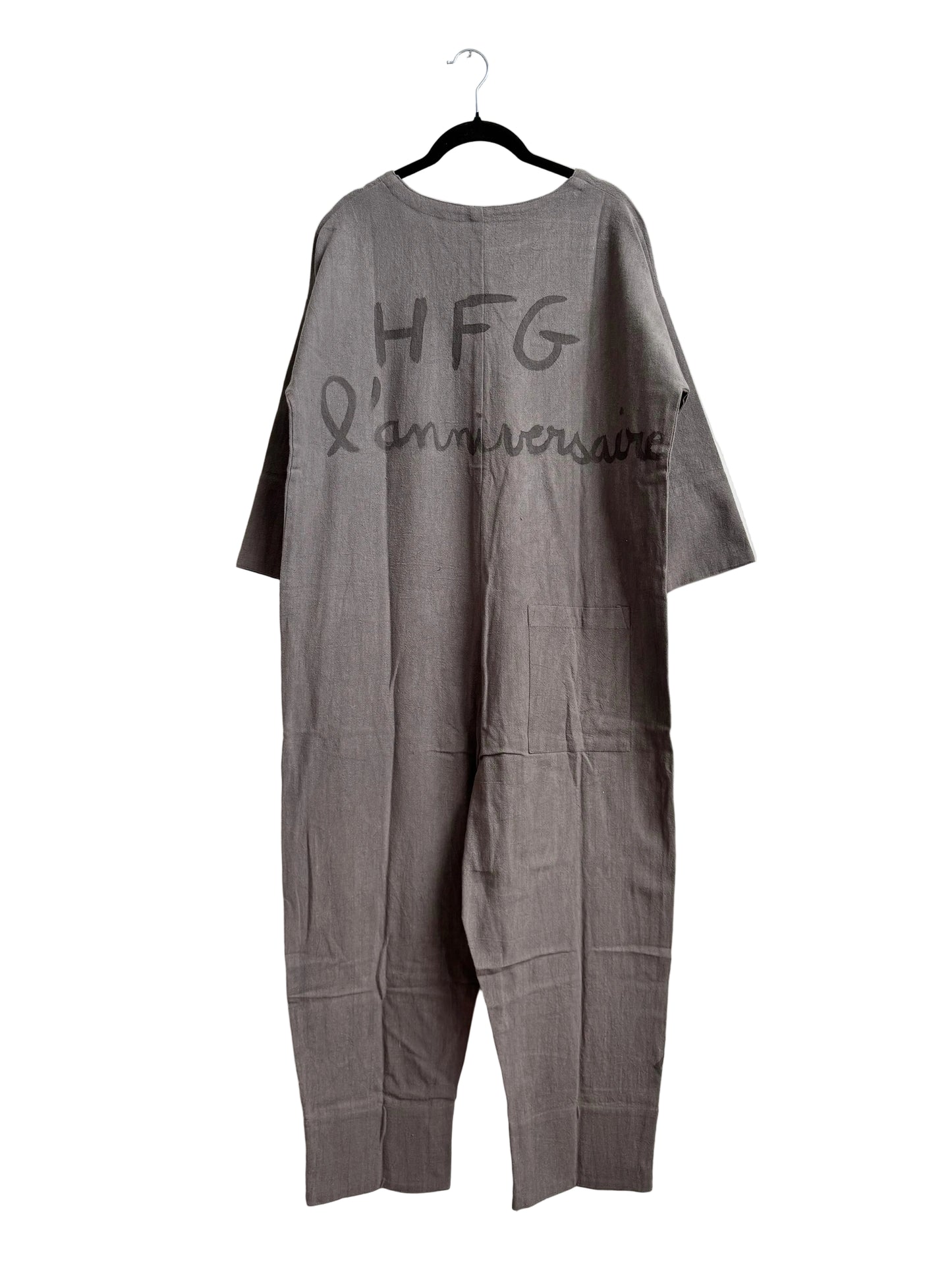 #115 Hand-painted Jumpsuit M/L - L'anniversaire