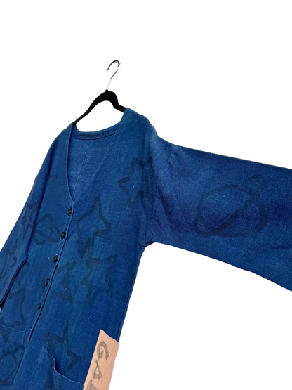 #116 Hand-painted Jumpsuit S/M - Space