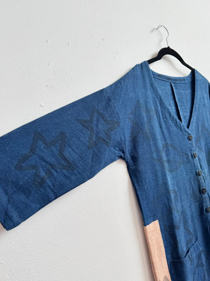 #116 Hand-painted Jumpsuit S/M - Space