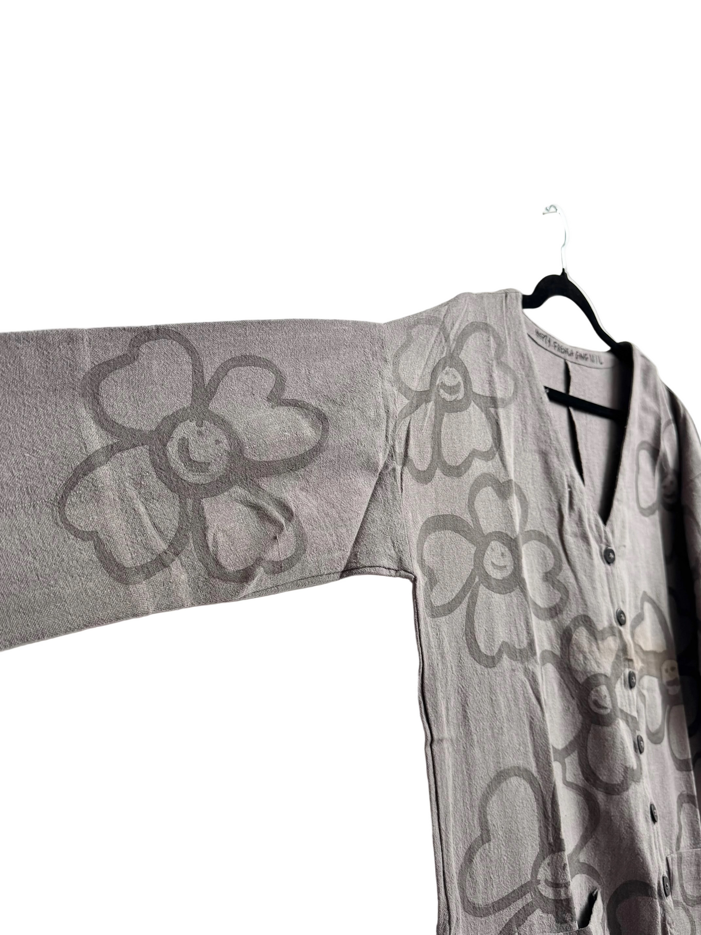 #118 Hand-painted Jumpsuit M/L - Les Fleurs