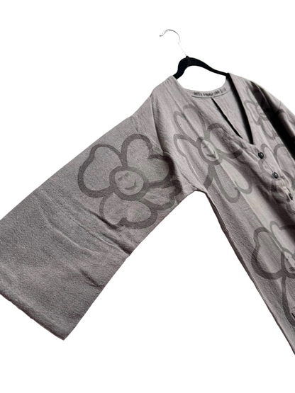 #119 Hand-painted Jumpsuit S/M - Les Fleurs