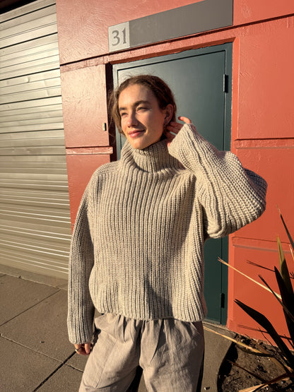 Bruno Highland Wool Sweater - Grey