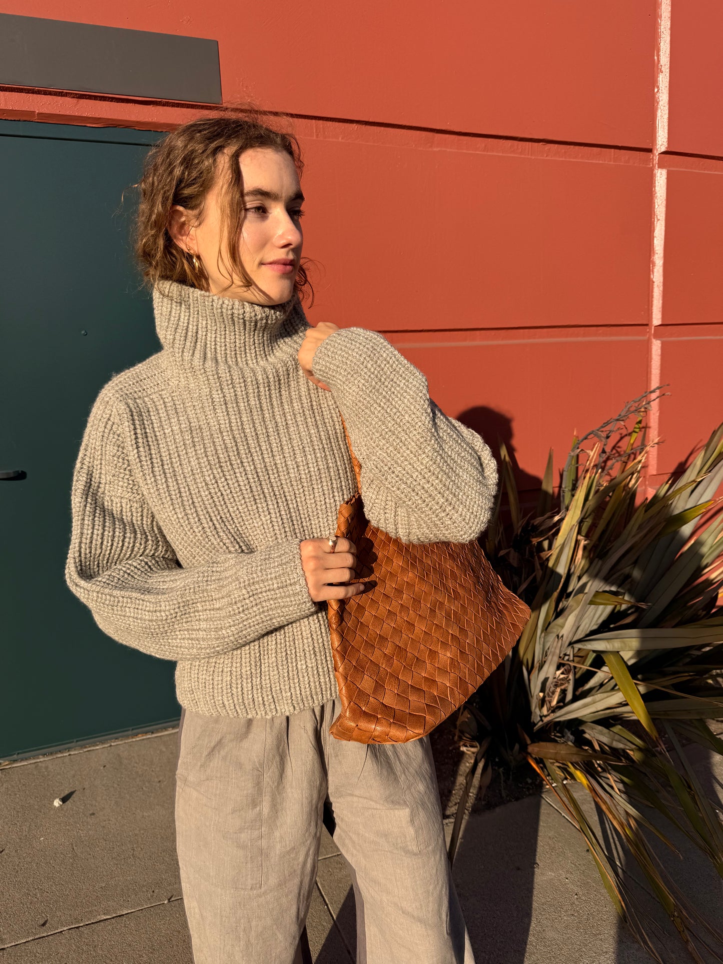 Bruno Highland Wool Sweater - Grey